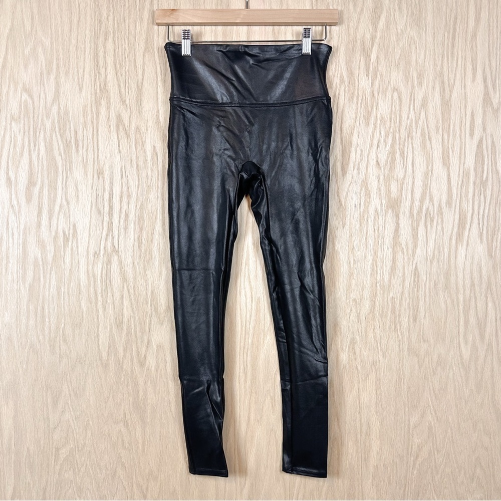 SPANX Faux Leather Leggings Black - Picture 5 of 11